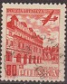 Poland 1954 Landscape 80 GR Red Scott C36. Polonia C36. Uploaded by susofe